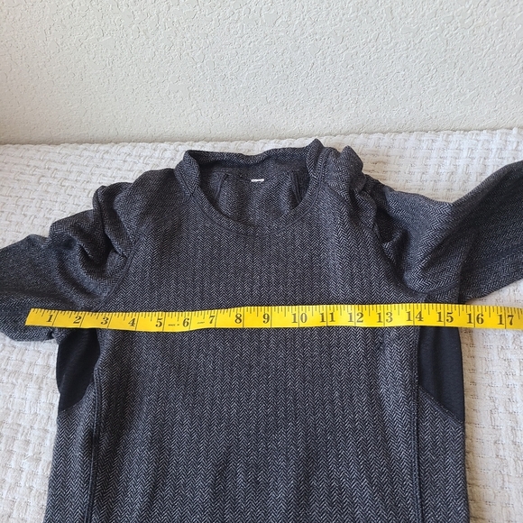 Womens Lululemon Long Sleeve Swiftly Tech Top 1 Heathered Black Size 4 - Picture 5 of 9